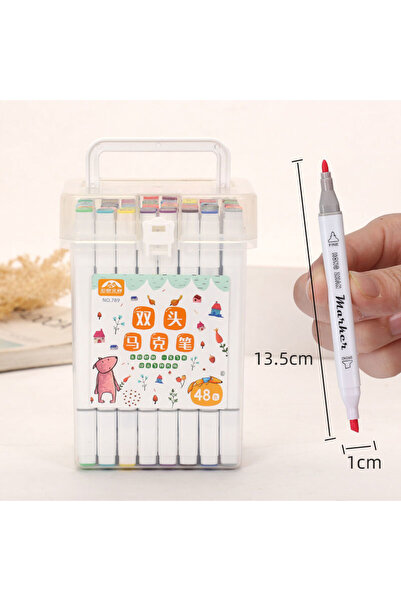 Choice مجموعة أقلام تلوين صغيرة برأسين، 48 لونًا (12/24/36/48 لونًا) - أدوات ...