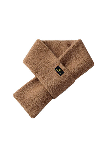 Choice Brown Knitted Scarf Vintage Mohair Plush Scarf Winter ColdProof Warm S...