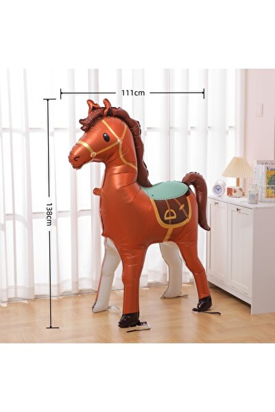 Choice others Horse-Brown 1PC Horse Aluminum Film Ballons Farm Animal Theme B...