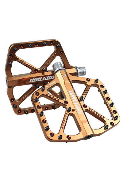Choice Brown WAUN Mtb Bicycle Pedals CNC Titanium Alloy Axis Road MTB Bike Pe...