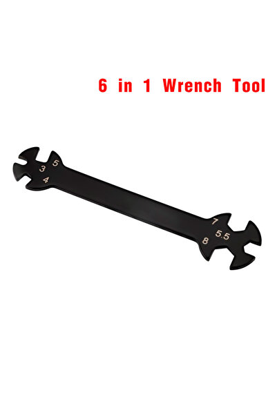 Choice 6 in1 Repair Wrench 9IMOD Multifunction 6 in1 Repair Tool 3/4/5/5.5/7/...