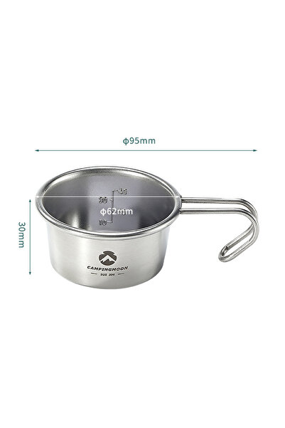 Choice Silver Sierra Cup Outdoor Stainless Steel 60ml Sierra Coffee Cup Picni...