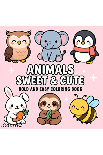 Choice كتاب تلوين متعدد الحيوانات، لطيف وجميل، لتخفيف التوتر، تعليمي، غلاف ور...