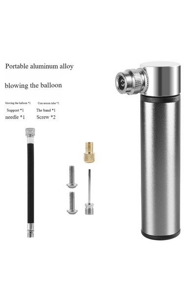 Choice3 مضخة دراجة محمولة رمادية اللون بدون حامل، بتصميم أمريكي وصمام فرنسي، ...