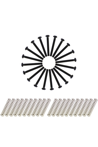 Choice Black Phrilam 20-Pack 32MM Nickel Finish USA/Imperial Thread Humbucker...