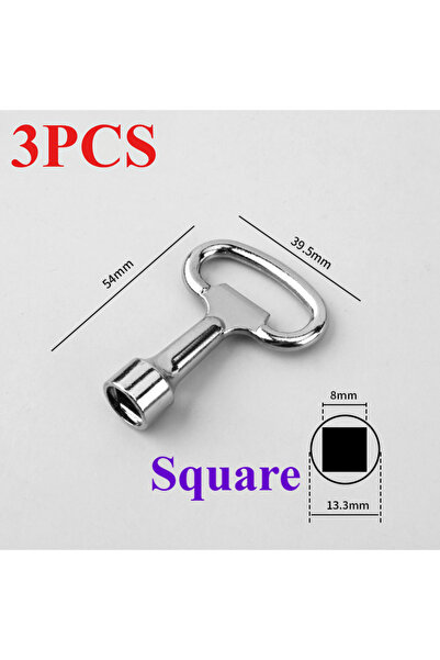 Choice6 3PCS Square key Triangular key Straight key Square key Water Tap Vent...