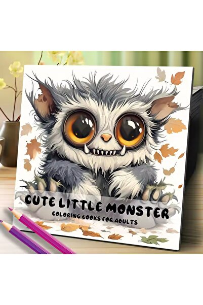 Choice كتاب تلوين الوحوش الصغيرة متعدد الألوان، ٢٠ صفحة، كتاب صور للكبار مع ر...