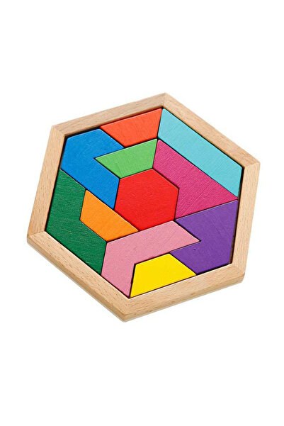 choice2 لعبة ألغاز تانجرام سداسية خشبية من كاي إس إي، اختبار ذكاء، تحدي، تدري...