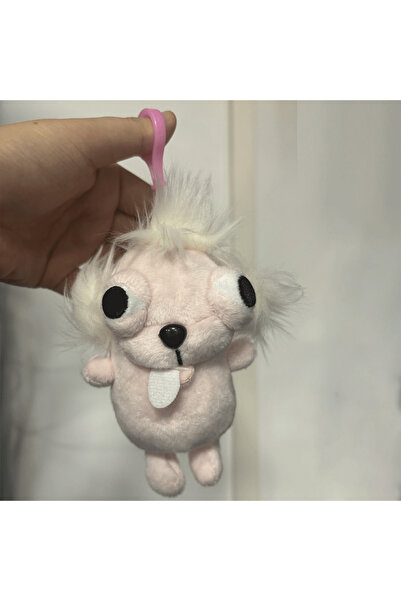 Choice1 سلسلة مفاتيح على شكل كلب شيواوا وردي اللون، 12 سم، مصنوعة من القطيفة،...