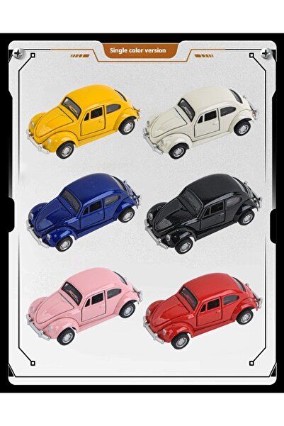 Choice9 Six Single Colors Beetle Classic alloy car model, mini simulation thr...