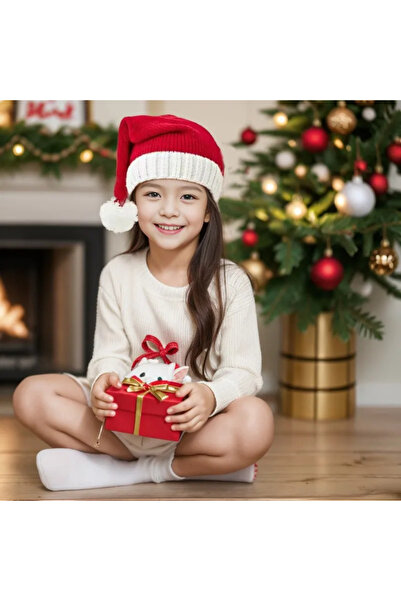 Choice Small One Size Classic Red Christmas Hats for Autumn and Winter Christ...