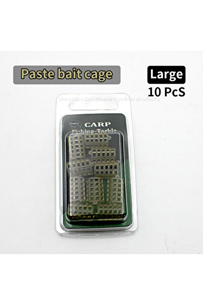 Choice 10 قطع - ملحقات صيد سمك الكارب الكبيرة، قفص طعم معجون لصيد الأسماك باس...