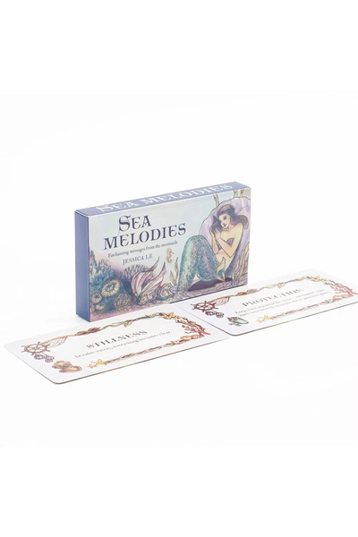 Choice ٥٧٥ بطاقة أوراكل ألحان البحر، مجموعة من ٤٠ بطاقة، رسالة من حوريات البح...