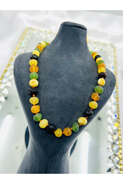 Damla Kehribar Bebek Kolyesi