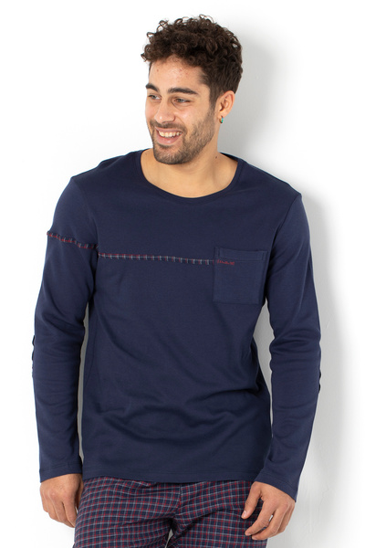 Doremi Top de pijama cu mânecă lungă pentru bărbați