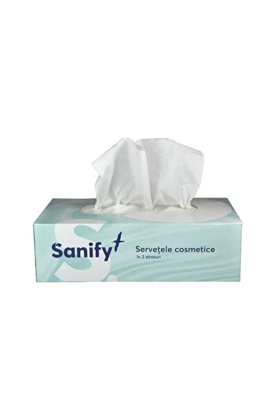 sanify Șervețele umede cu 2 straturi, 150 bucăți/cutie