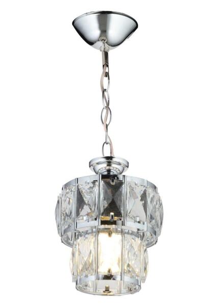 Luxira Aydınlatma Miraç 2 Katlı Tekli Gümüş Avize