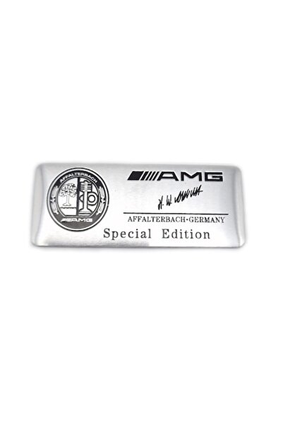 MERCEDES Emblemă AMG pentru Mercedes, 8x3cm, gri