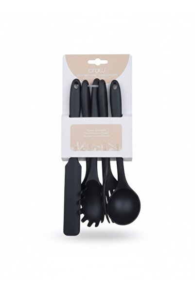 AROW Tr-6109 Silicone Serving Set - Black