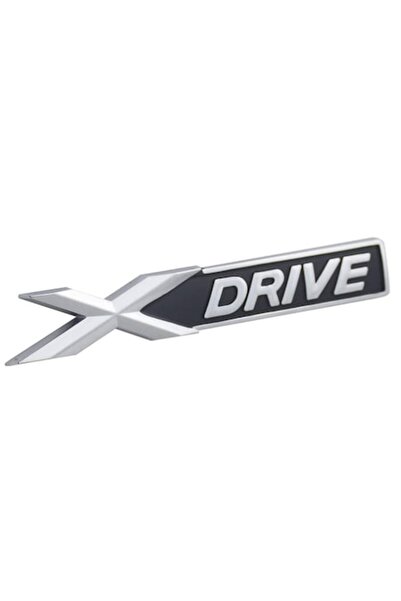 BMW XDrive Gray Matte Emblem, Metal, for