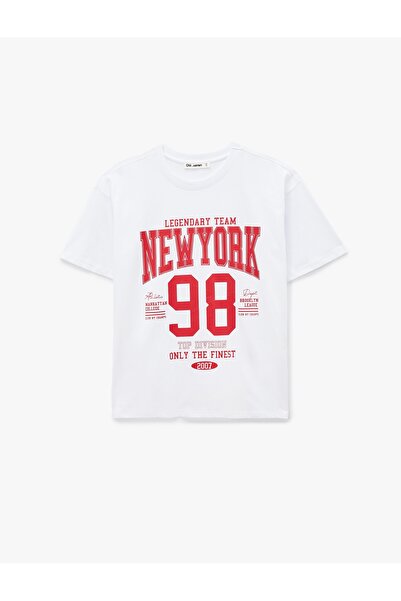 Koton Γυναικείο T-shirt 6SAL10084IK ECRU