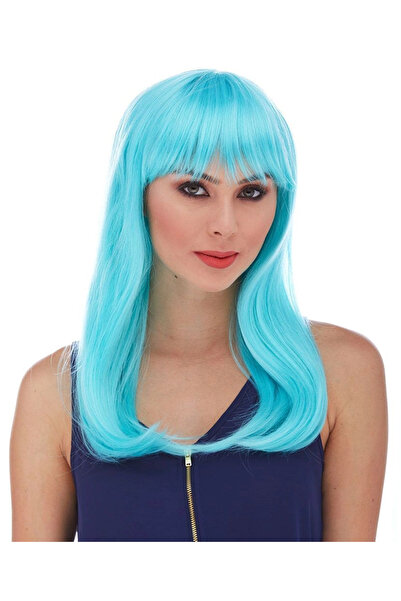 Kanonik Education Turquoise Blue Party Wig