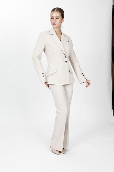 ÖNDER ÖZSOY Men's Lapel Collar Double-Breasted Modern Jacket & Pocketed Spani...