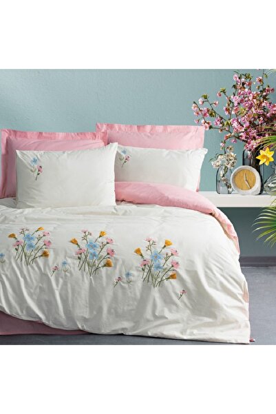 Talis Delbin Double Bed Linen Pink, 100% Cotton