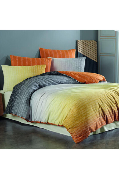 Talis Breeze Yellow Double Bed Linen, 100% Cotton