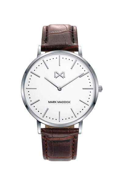 Mark Maddox Men's Watch Greenwich HC7116-07, stainless steel case, silver, 41...