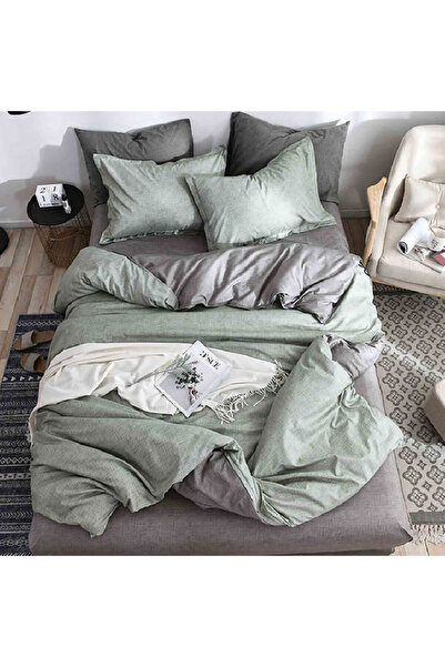 Talis Lenjerie de Pat Dublu Jennifer Verde, Bumbac Satinat