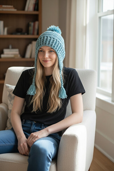 Ecpa El örgüsü Bohem Bere-Şapka