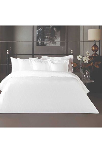 Talis Lenjerie de Pat Dublu Nocturnal Alb King Size, Bumbac Egiptean