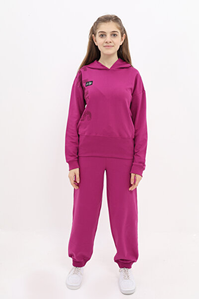 Toontoy طقم بناتي مكون من قطعتين: سويت شيرت بقلنسوة مطبوع وبنطلون رياضي بجيوب...