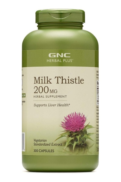 G.N.C Herbal Plus Milk Thistle 200Mg Supports Liver Health 300 Capsules