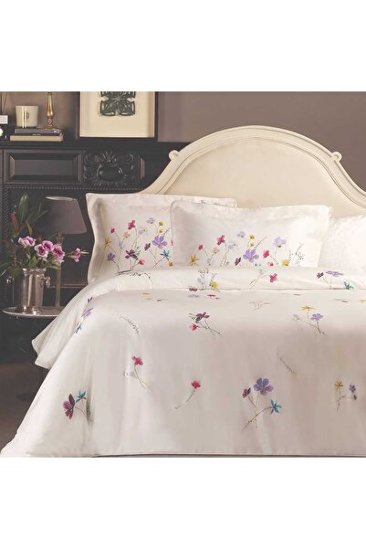 Talis Pauline King Size White Bed Linen, Egyptian Cotton