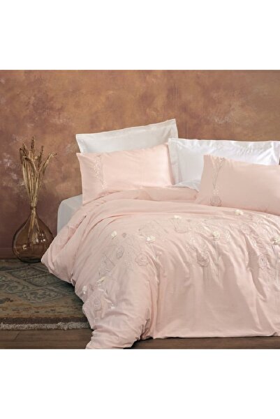 Talis Lesley Powder Double Bed Linen, Satin Deluxe