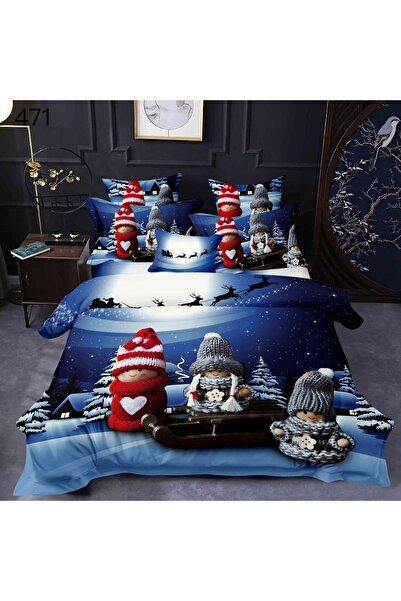 Talis Double Christmas Bed Linen Noel V117 6 Pieces, Finet