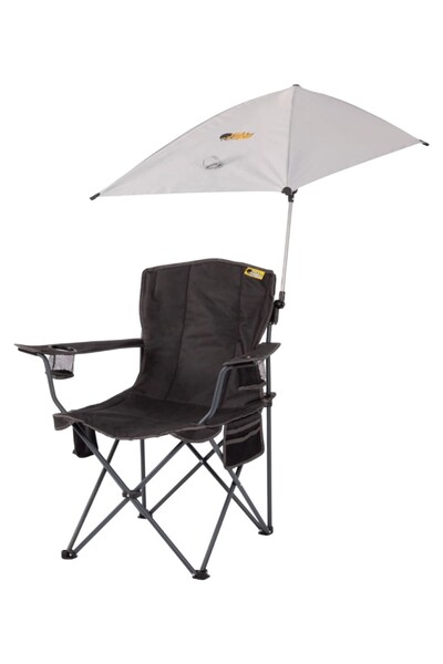 Funky Chairs Şemsiyeli Kamp Sandalyesi - Siyah