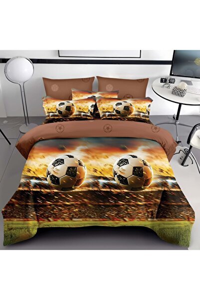 Talis 3D Football V2 Double Bed Linen with 6 Pieces, Finet