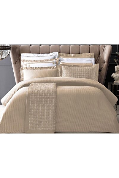 Talis Linea Camel Double Bed Linen, Egyptian Cotton