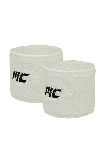 MUSCLECLOTH Training Havlu Bileklik 2'li Paket Beyaz