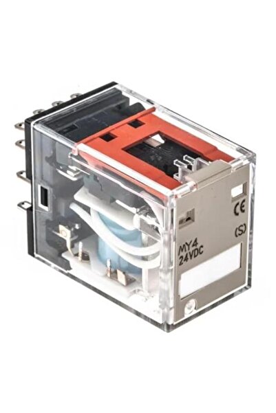 Omron MY4IN1-24VDC Relay, plug-in, 14-pin, 4PDT, 5 A, mech & LED indicators