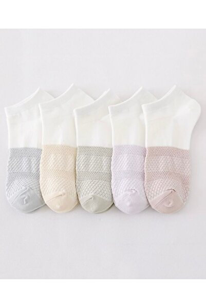 Çorap Kurdu Οικονομικό Πακέτο 5 τεμαχίων με μοτίβα γυναικεία κοντά μποτάκια κ...