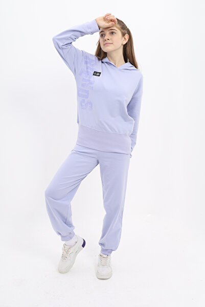 Toontoy طقم بناتي مكون من قطعتين: سويت شيرت بقلنسوة مطبوع وبنطلون رياضي بجيوب...