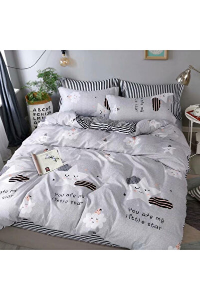 Talis Little Star Double Bed Linen, Satin Cotton