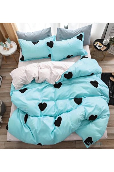 Talis Aqua Love Double Bed Linen 6 Pieces, Finet