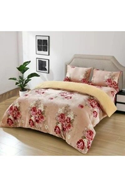 Talis Double Bed Linen with Elastic 180x200 Marina, 4 Pieces, with Fur, Cocolino