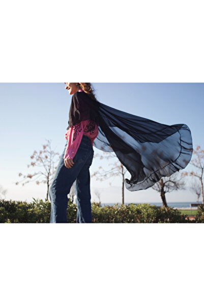 Red Sonja Pelerin Panço Siyah Şifon