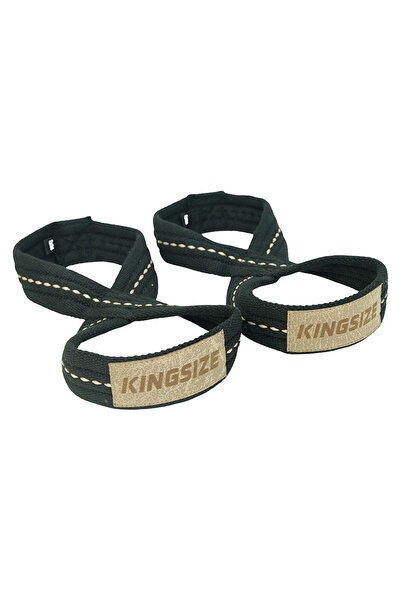 Kingsize Nutrition 8 Loop Lifting Straps Siyah (S-M Beden)